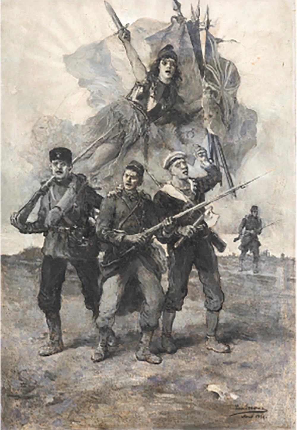 Luis Jiménez Aranda - Alleoria della prima guerra mondiale